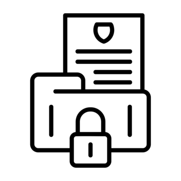 pngtree confidential line icon vector png image 6707146